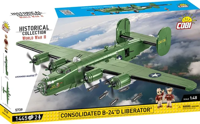 cobi-5739-consolidated-b-24d-liberator-axis-nightmare-klemmbaustein-bomber-1-48 image 1