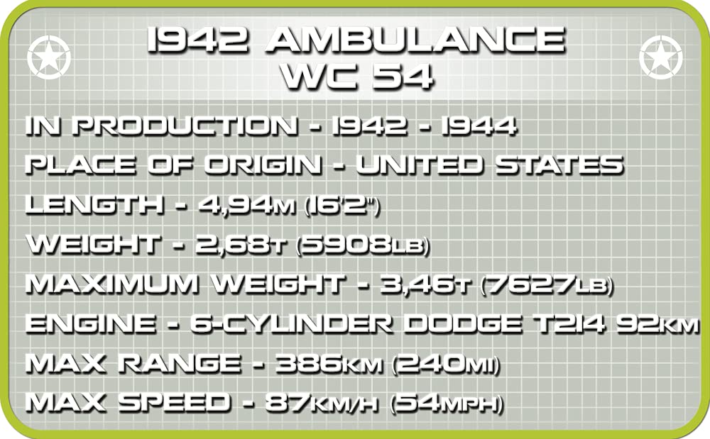 cobi-2257-dodge-wc-54-krankenwagen-historical-collection-bauset image 6