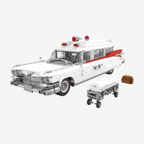 bluebrixx-pro-amerikanischer-krankenwagen-1959-wei-2342-klemmbausteine image 8