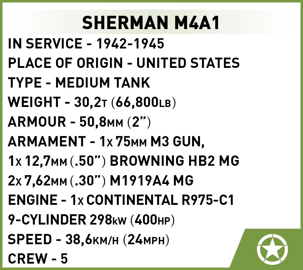 cobi-sherman-m4a1-panzer-bausatz-312-teile image 6
