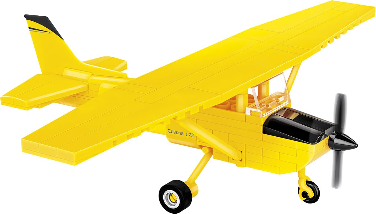 cobi-26621-cessna-172-skyhawk-gelb-160-teile-ma-stab-1-48 image 1