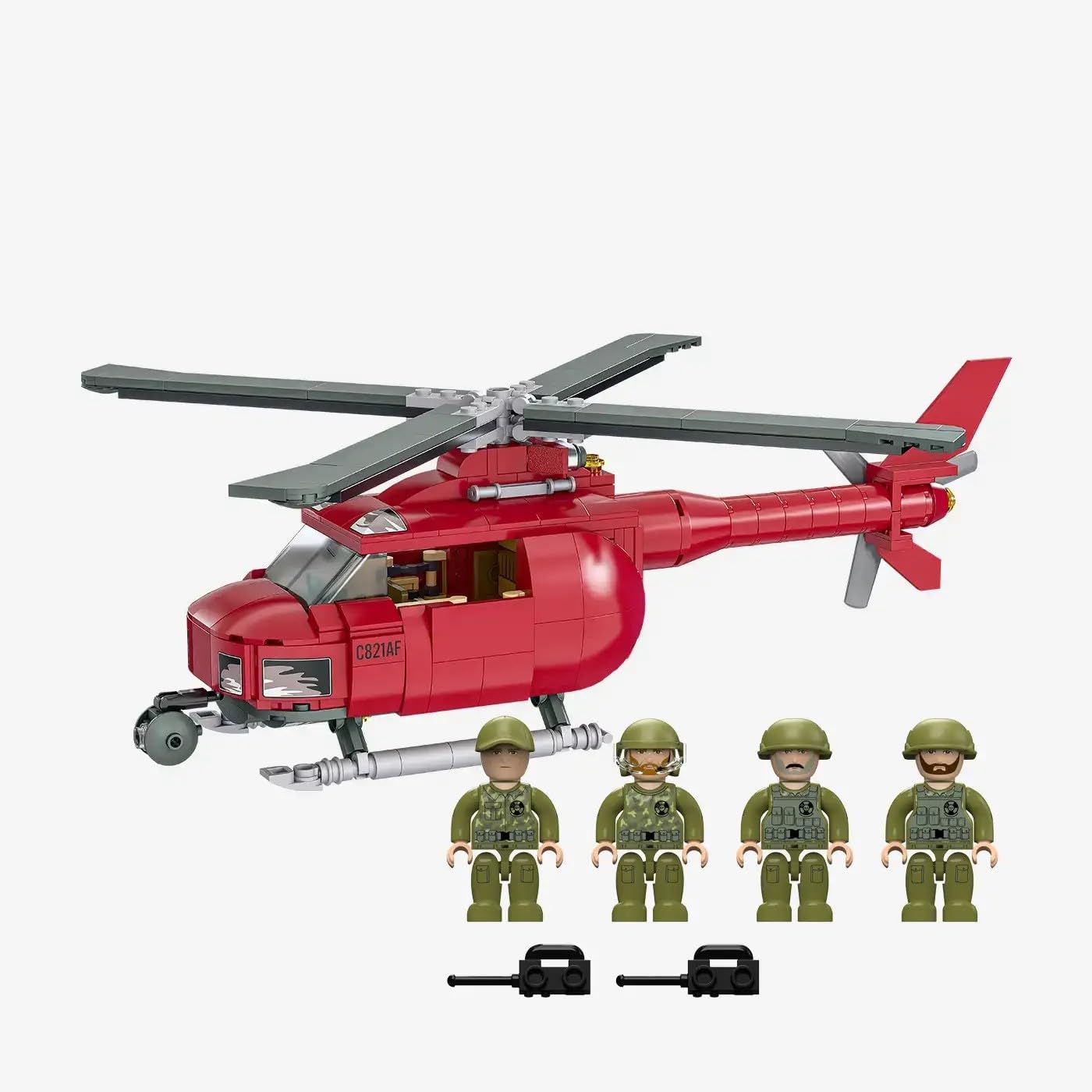 bluebrixx-die-drei-toteninsel-hubschrauber-pro-442-klemmbausteine image 1