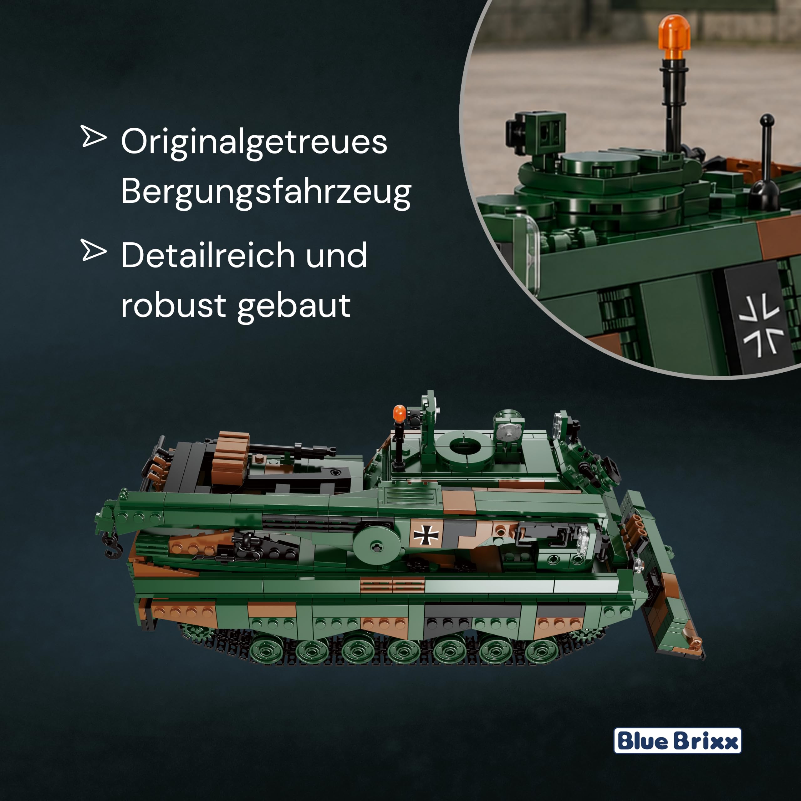 bluebrixx-pro-bergepanzer-b-ffel-bpz-3-milit-rmodell-mit-1231-teilen image 4