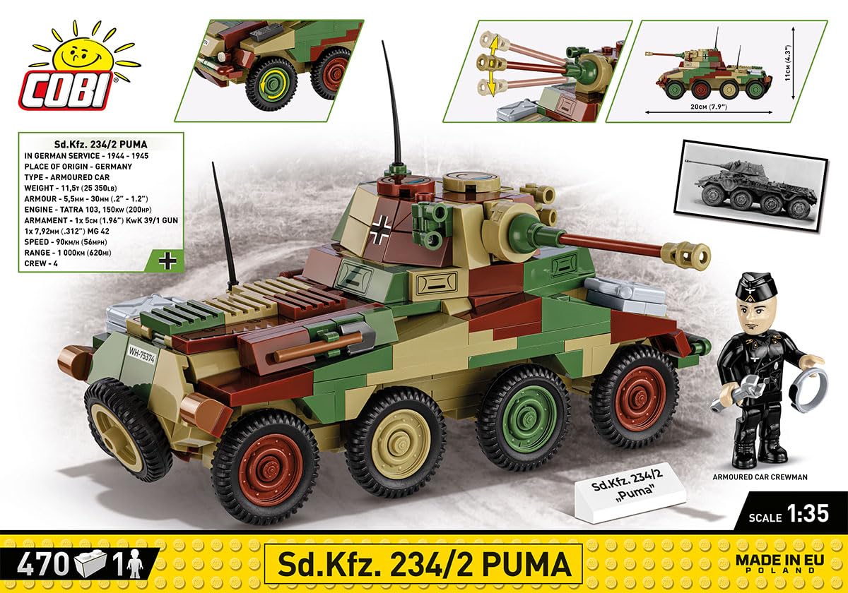 cobi-2287-sd-kfz-234-2-puma-schwerer-panzersp-hwagen-bauset-1-35 image 4