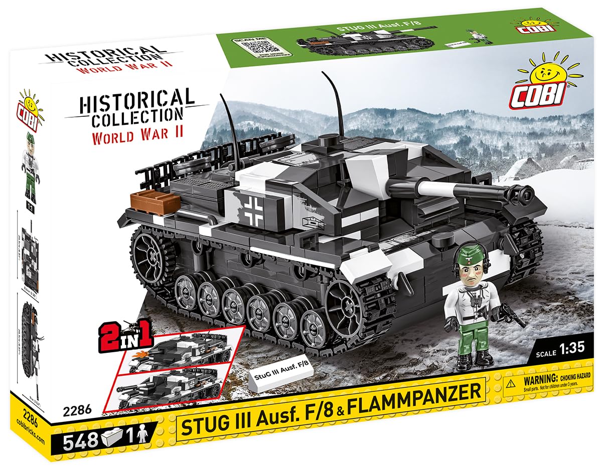 cobi-2286-stug-iii-ausf-f-flammpanzer-2in1-historical-collection-panzer-bausatz image 4
