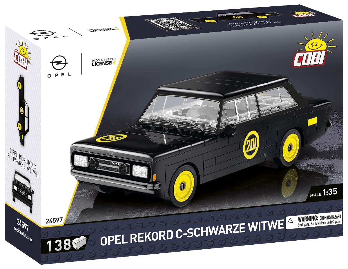 cobi-24597-opel-rekord-c-schwarze-witwe-youngtimer-modellbausatz-1-35 image 2