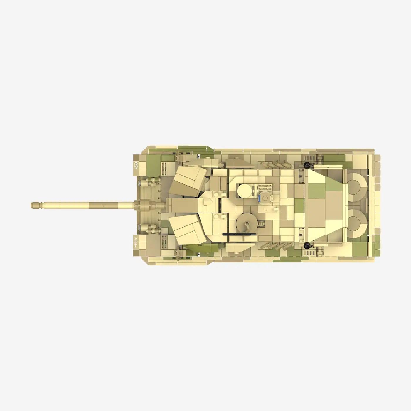 bluebrixx-pro-leopard-2-a6-w-stentarn-kampfpanzer-1360-klemmbausteine image 7