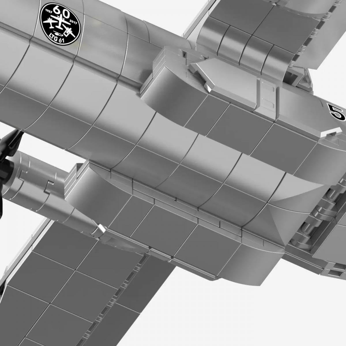bluebrixx-pro-108945-transall-c-160d-ltg-61-transportflugzeug-mit-699-teilen image 5
