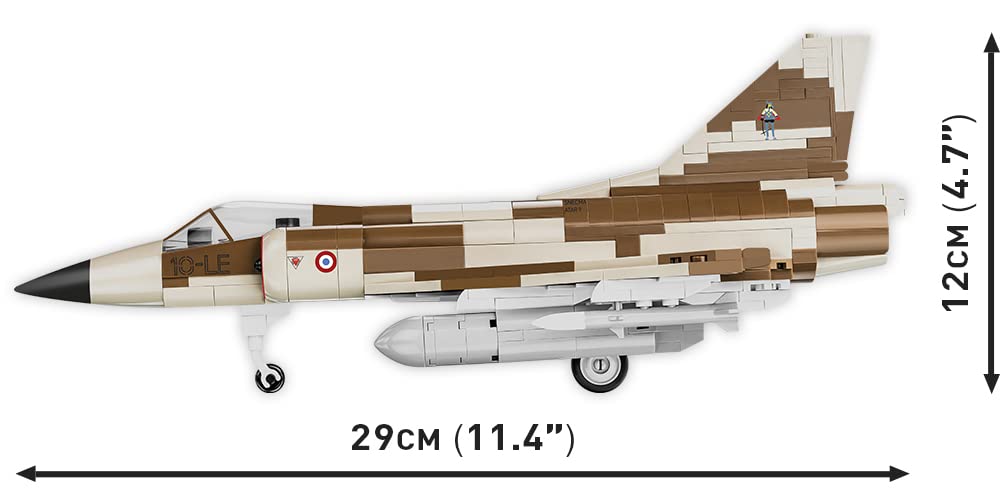 cobi-dassault-mirage-iiic-kampfjet-klemmbaustein-set-1-48-444-teile image 5