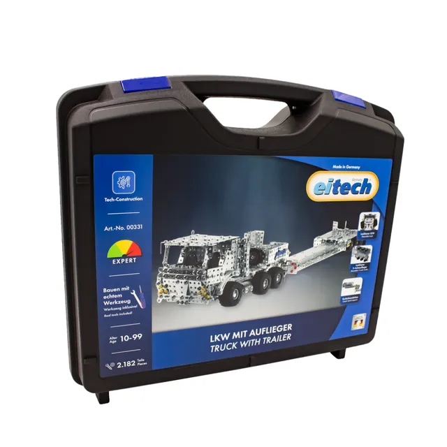 eitech-lkw-mit-tieflader-masterclass-metallbaukasten image 1