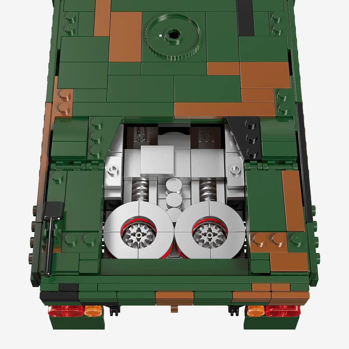 bluebrixx-kampfpanzer-leopard-2-a4-1250-klemmbausteine-displaymodell image 5