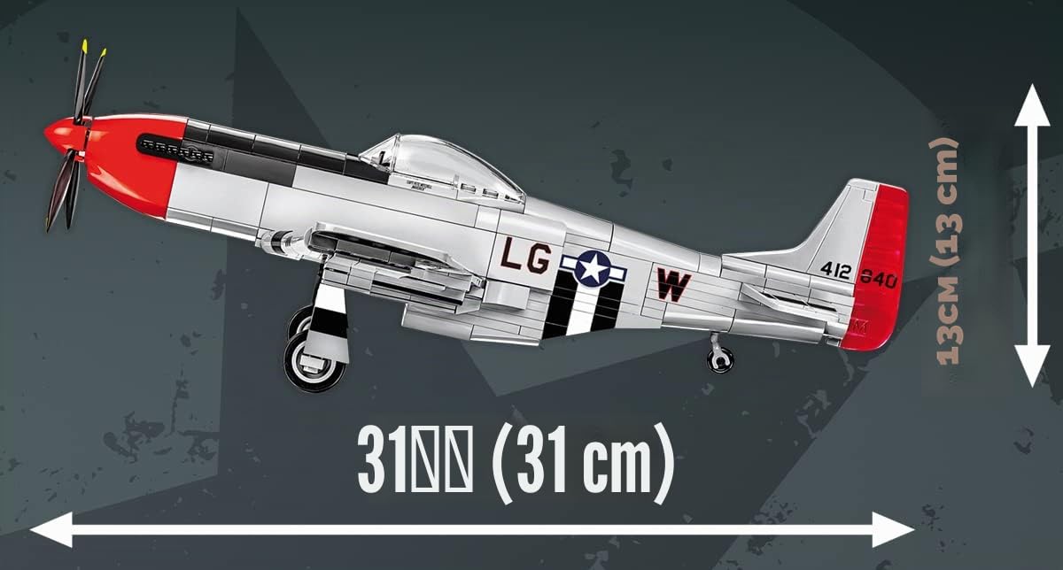 cobi-top-gun-maverick-mustang-p-51d-flugzeug-modell-1-32-350-teile image 5