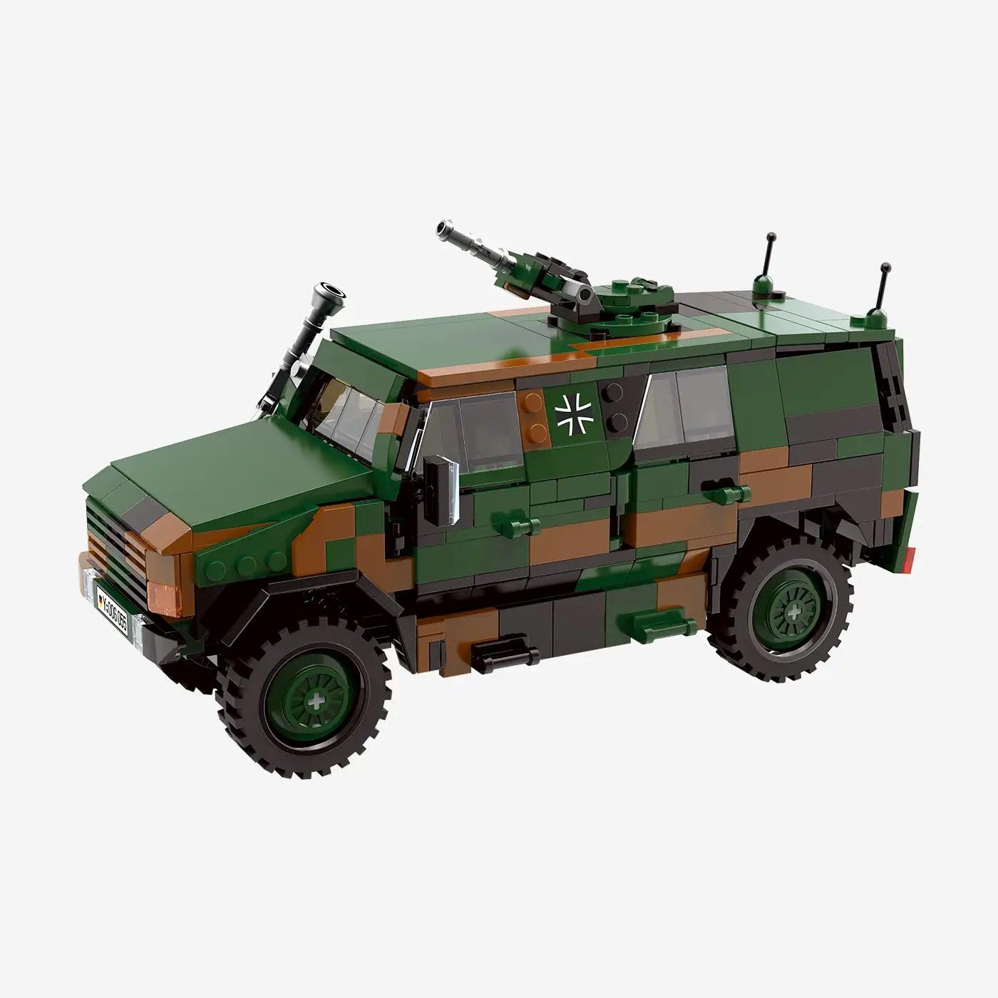 bluebrixx-pro-atf-dingo-bundeswehr-milit-rfahrzeug-687-klemmbausteine image 1