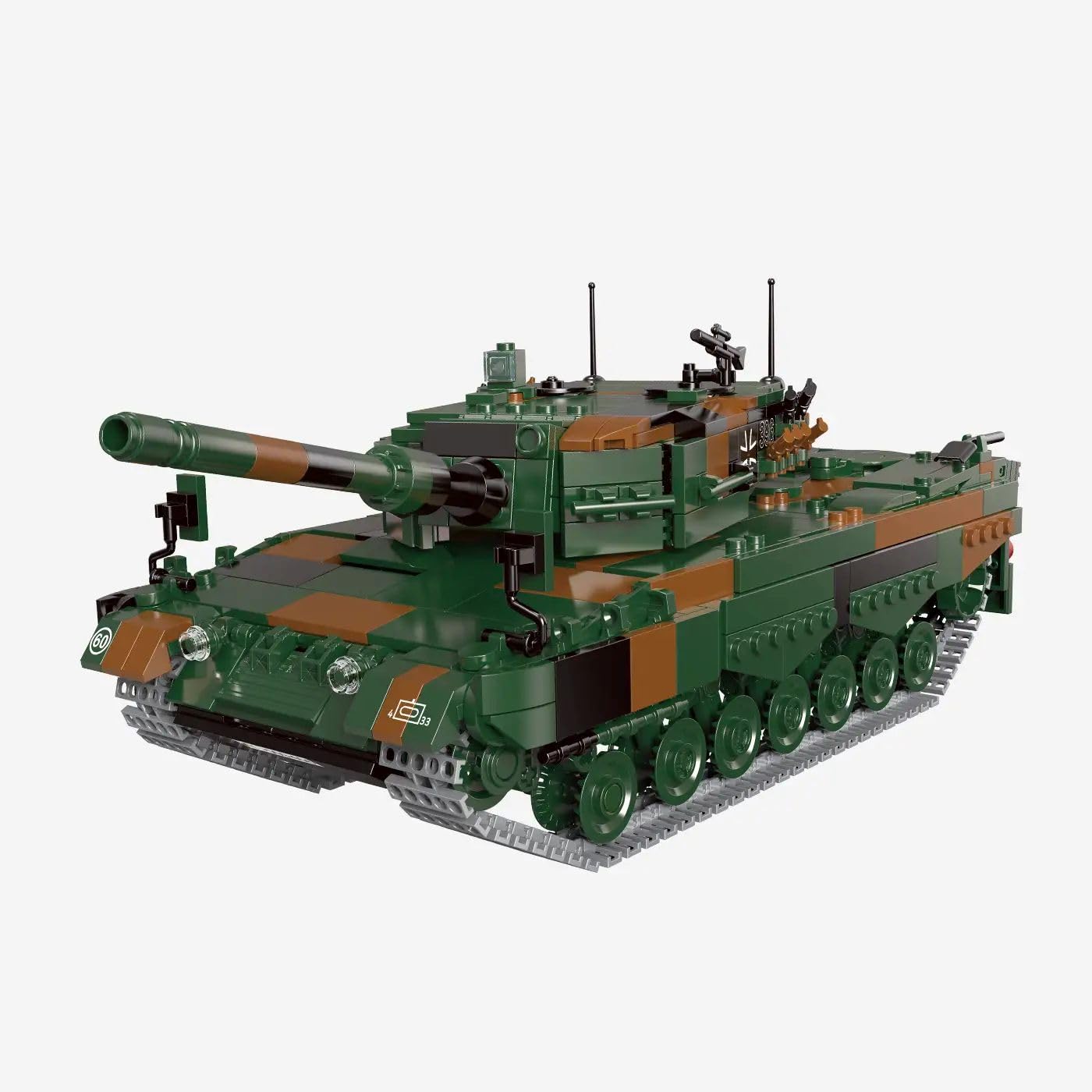bluebrixx-kampfpanzer-leopard-2-a4-1250-klemmbausteine-displaymodell image 1