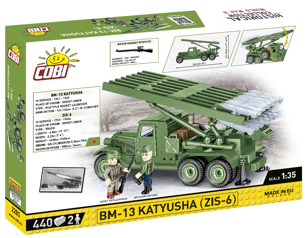 cobi-2280-bm-13-katyusha-zis-6-klemmbaustein-milit-rfahrzeug-1-35 image 2