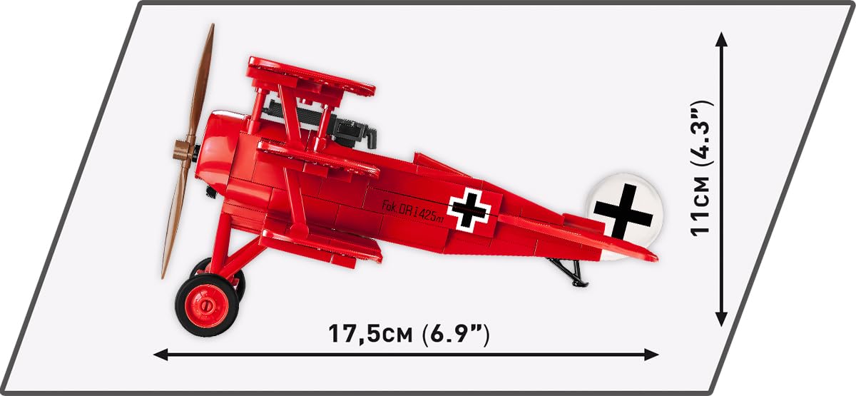 cobi-2986-fokker-dr-1-red-baron-flugzeug-bausatz-178-teile-1-32 image 5