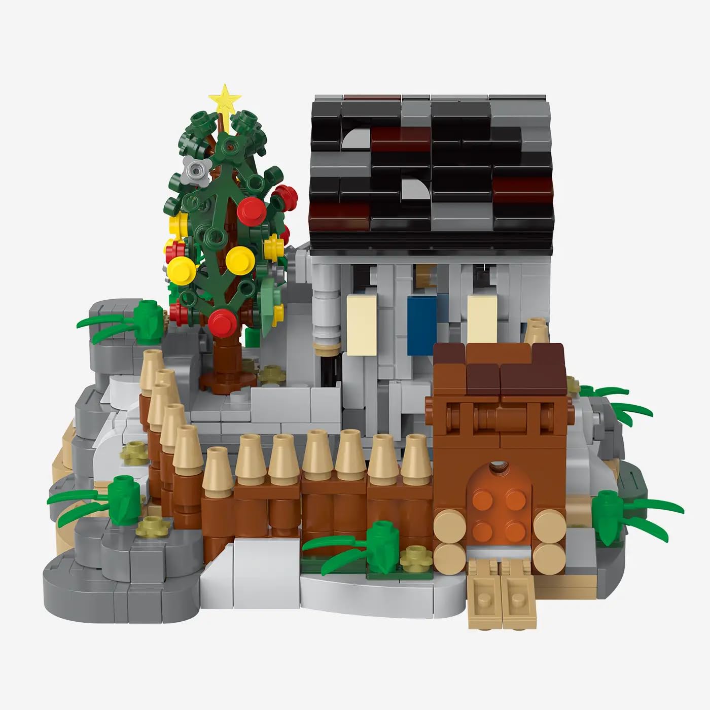 bluebrixx-pro-burg-blaustein-adventskalender-929-klemmbausteine-mittelalter-mini image 3