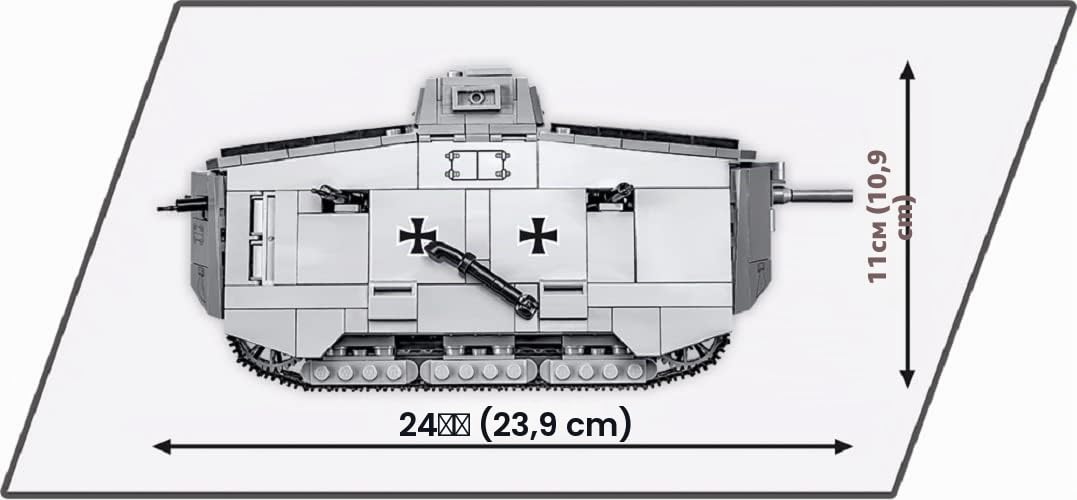 cobi-2989-sturmpanzerwagen-a7v-great-war-1-35-840-teile-1-figur image 4