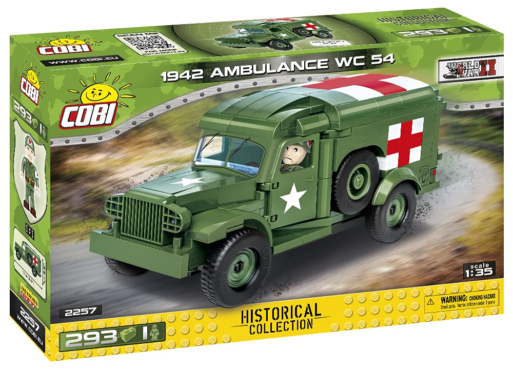 cobi-2257-dodge-wc-54-krankenwagen-historical-collection-bauset image 3