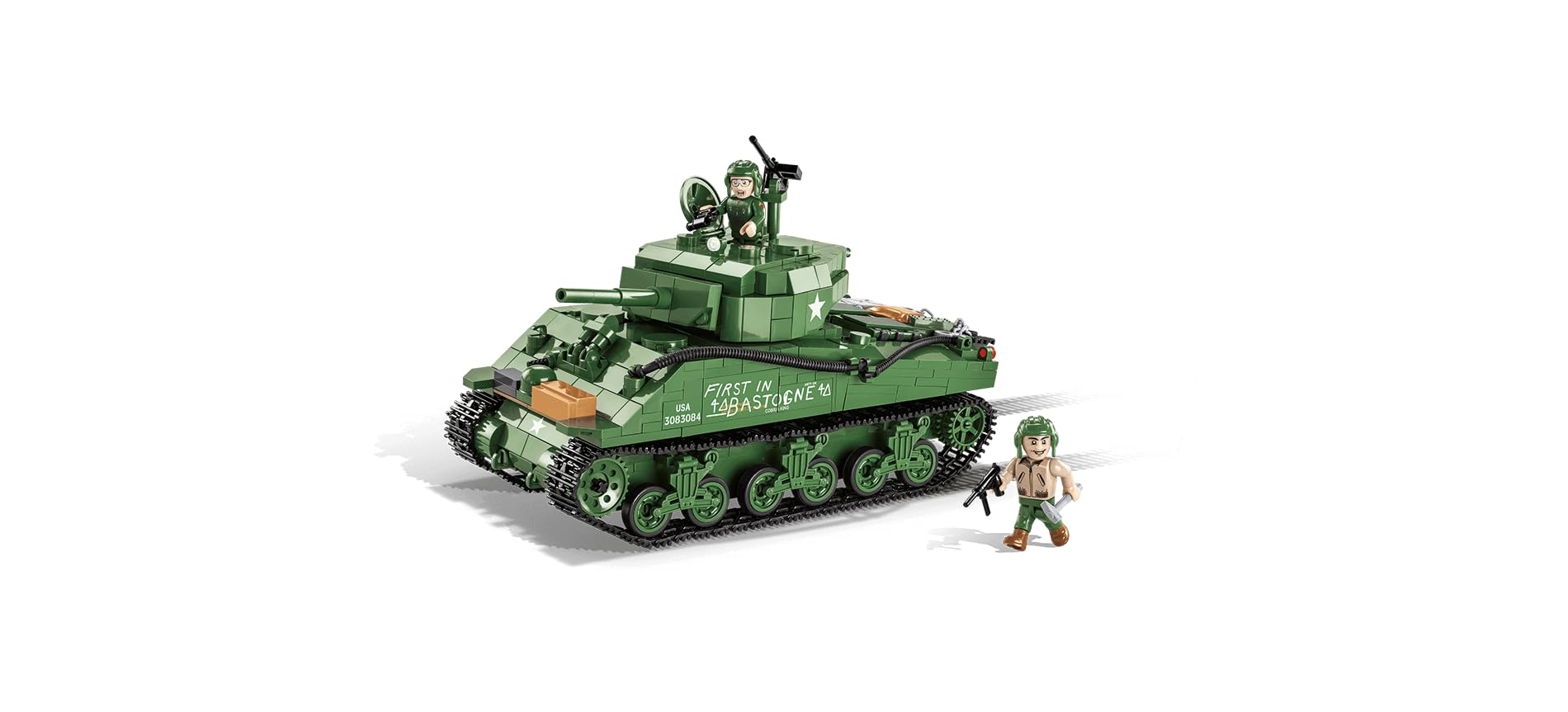 cobi-2550-sherman-m4a3e2-jumbo-cobra-king-panzer-historical-collection-wwii-750- image 2