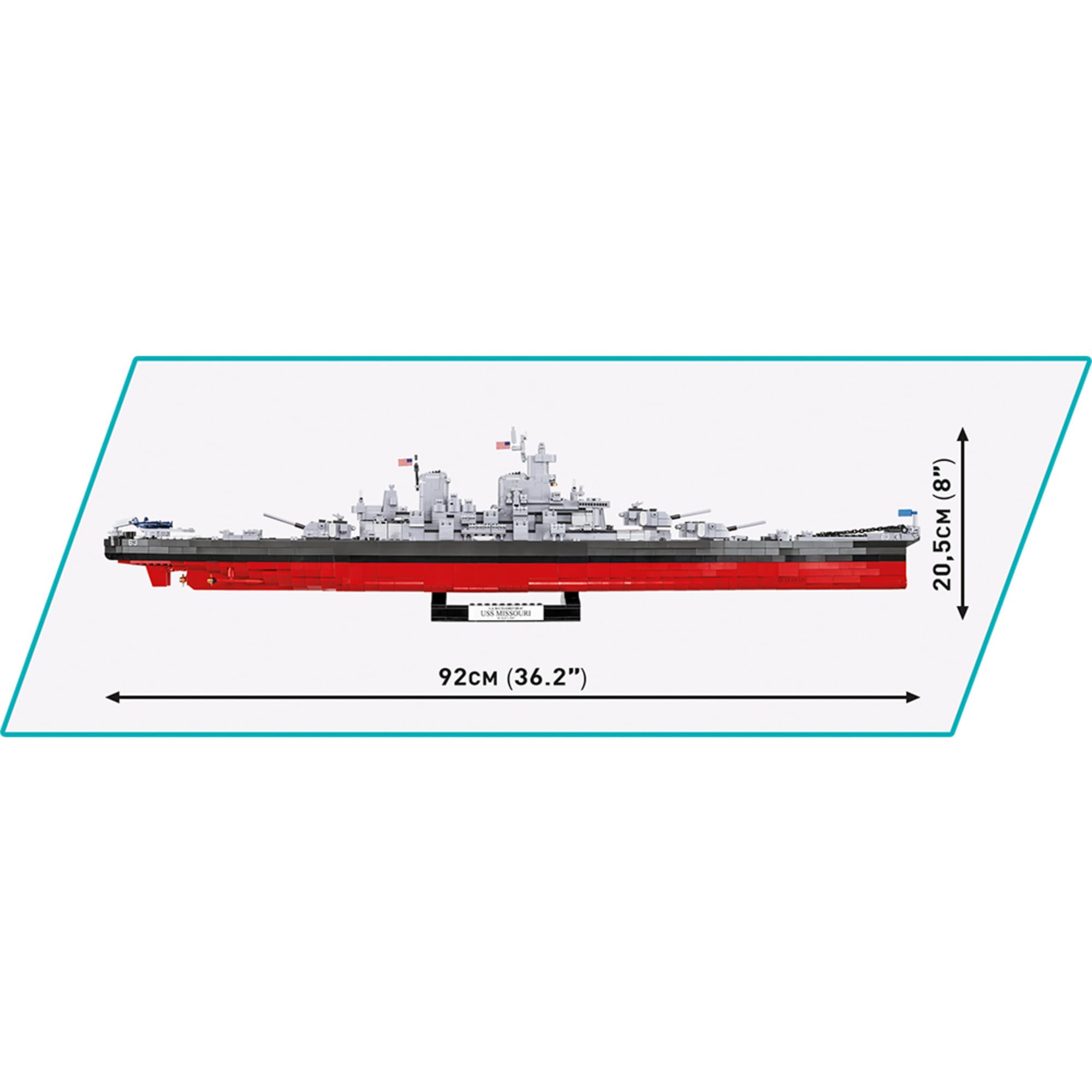 cobi-4837-battleship-missouri-bb-63-schiffsmodell-1-300 image 7