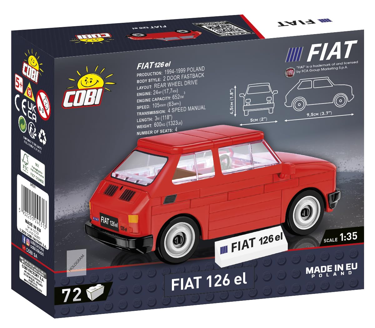 cobi-24531-fiat-126-el-youngtimer-1-35-72-teile image 3