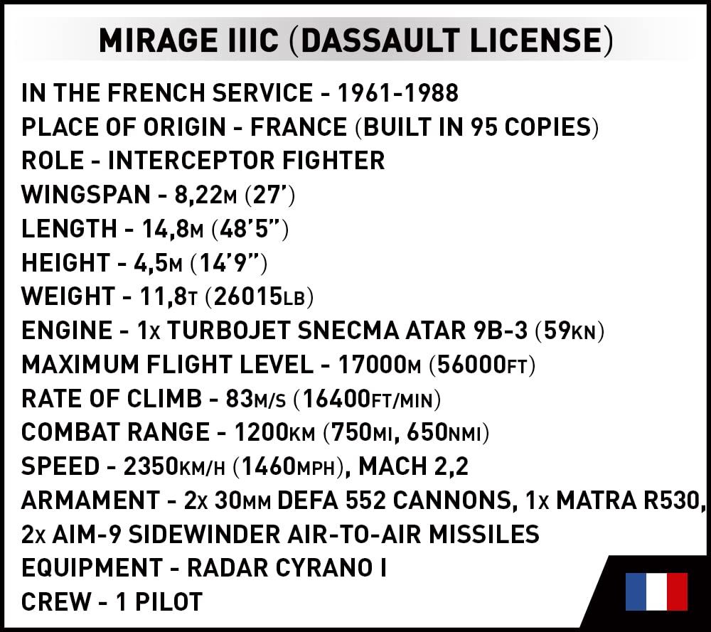 cobi-5826-mirage-iii-c-ver-2-jagdflugzeug-1-48 image 7