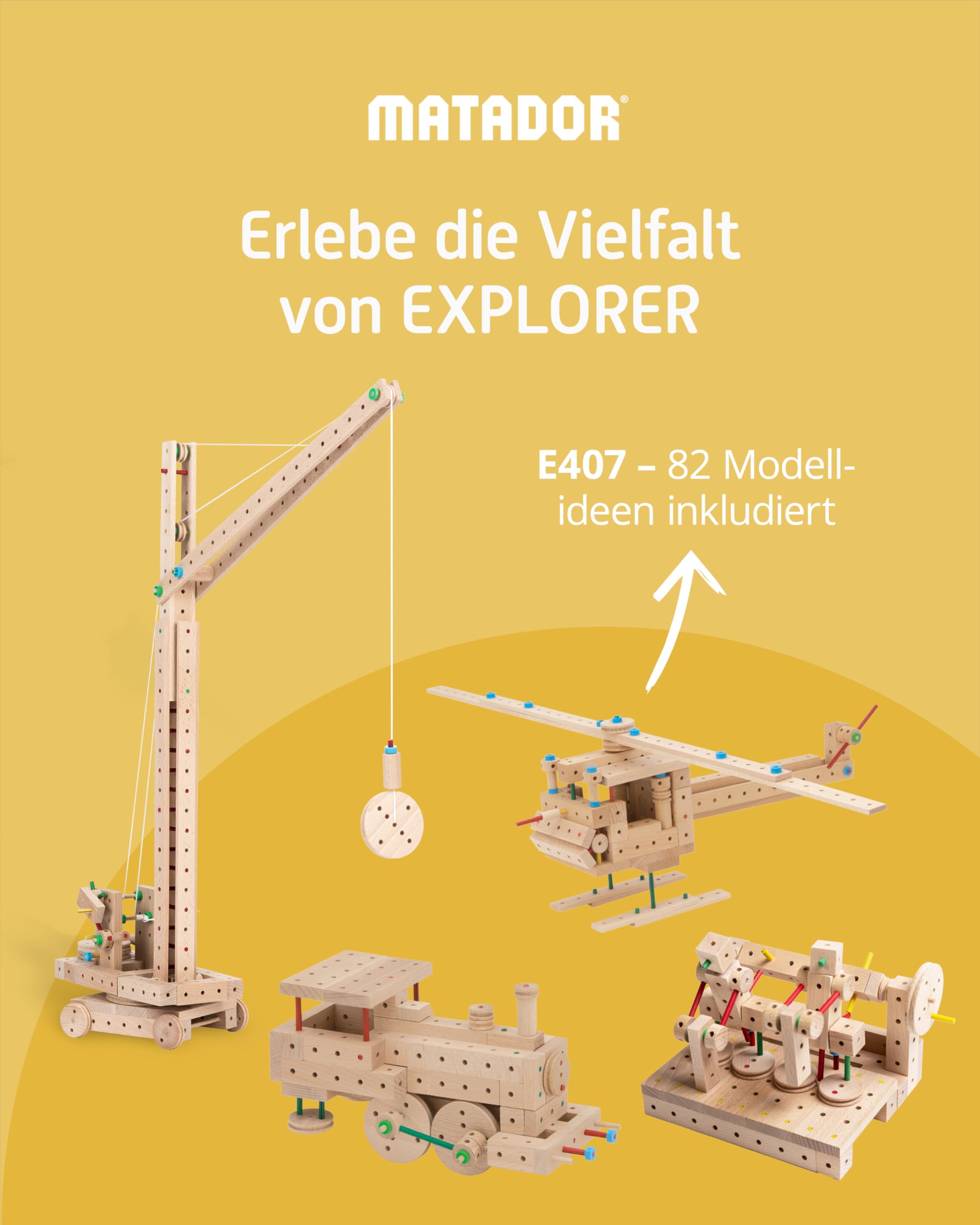 matador-explorer-holzbaukasten-ab-5-jahren-407-teile-mit-werkzeug image 5