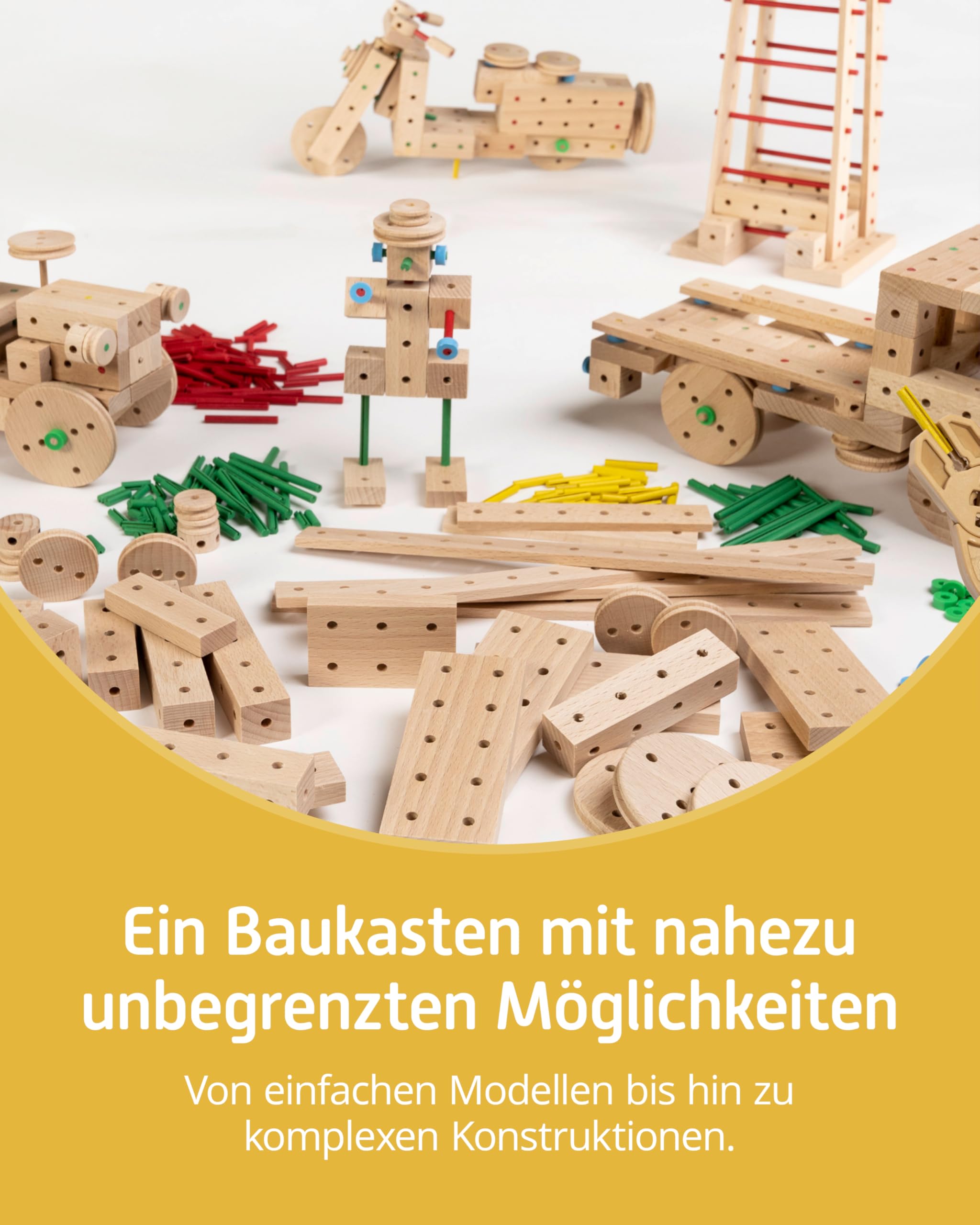 matador-explorer-holzbaukasten-ab-5-jahren-407-teile-mit-werkzeug image 3