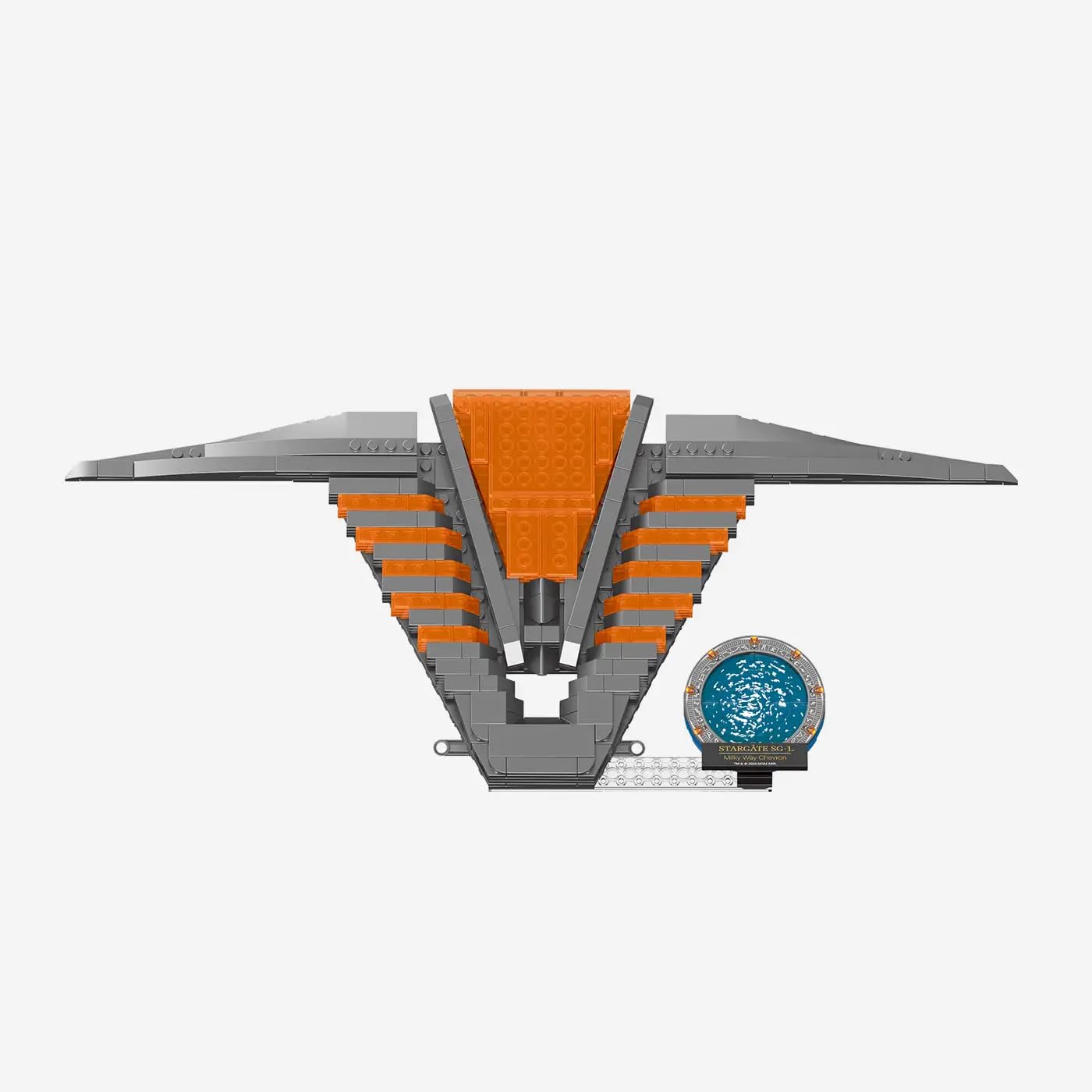 bluebrixx-pro-stargate-milchstra-e-chevron-displaymodell-389-klemmbausteine image 3