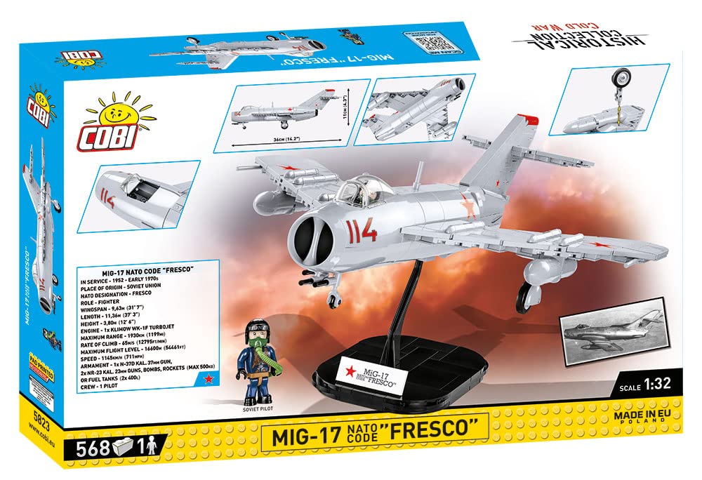 cobi-5823-mig-17-fresco-nato-kampfjet-historical-collection-cold-war-1-32 image 2