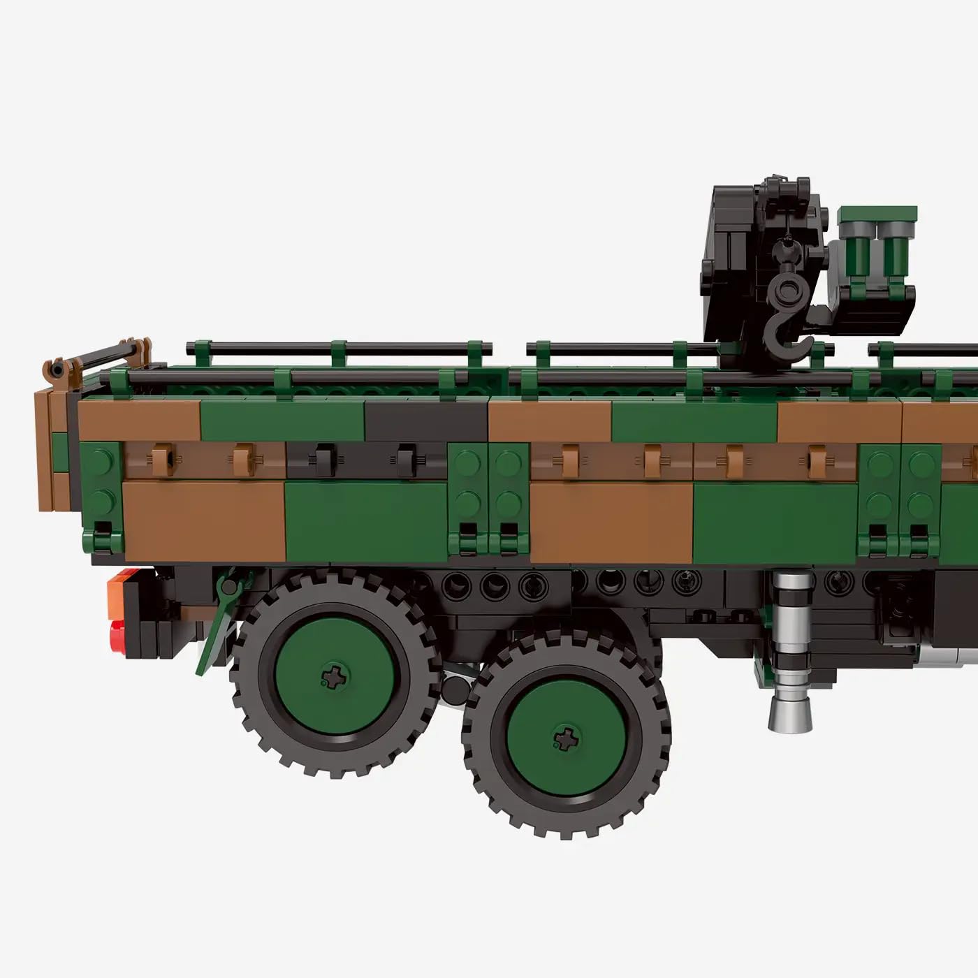bluebrixx-pro-bundeswehr-lkw-kat-1-8x8-10t-kran-934-klemmbausteine image 7