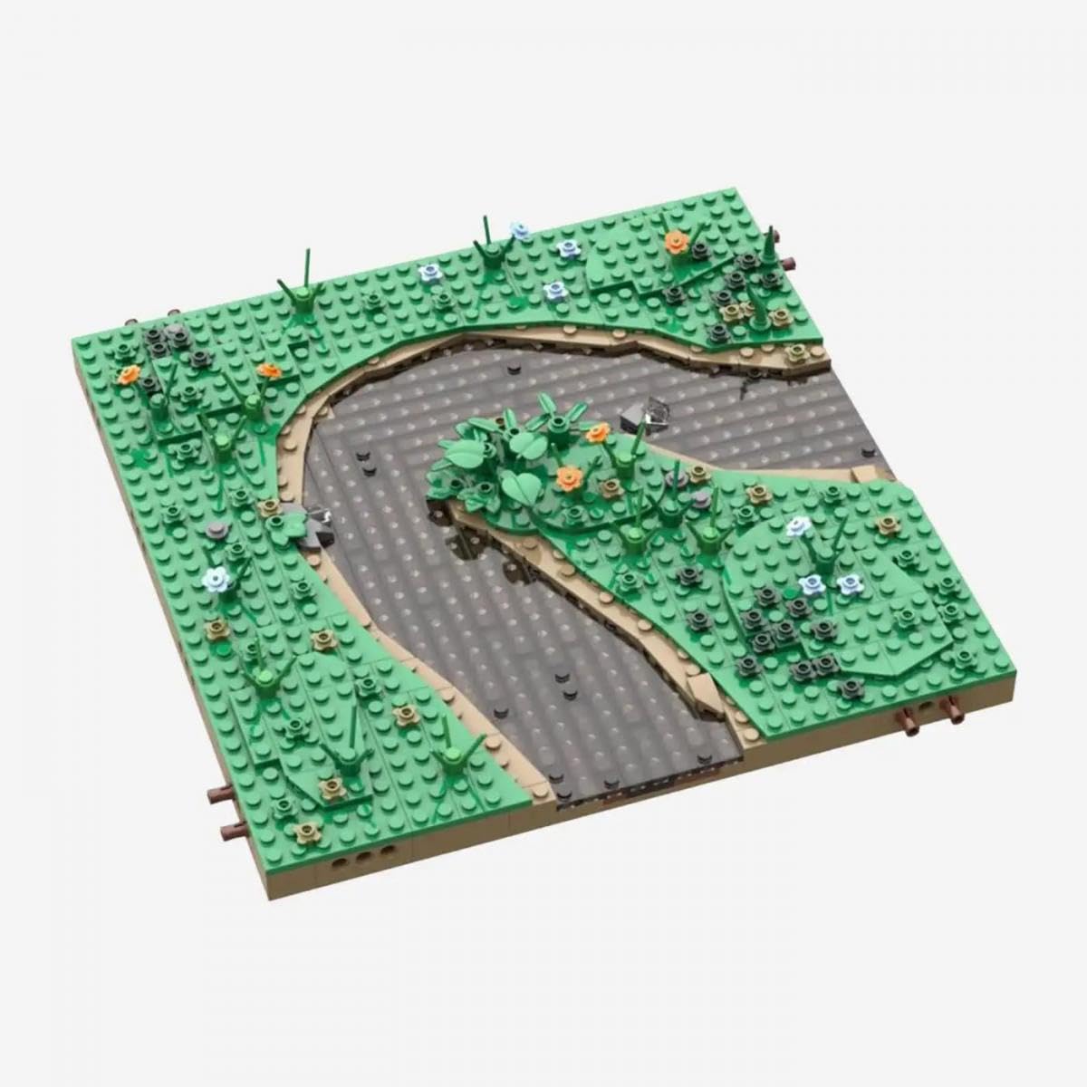 bluebrixx-pro-modulares-landschaftssystem-bachbiegung-508-klemmbausteine image 1