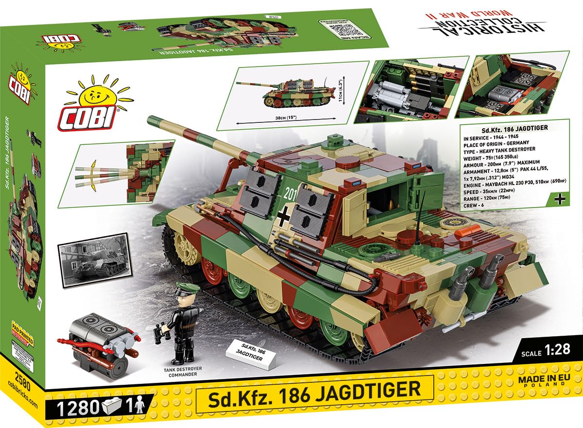 cobi-sd-kfz-186-jagdtiger-historical-collection-panzer-bauset image 4