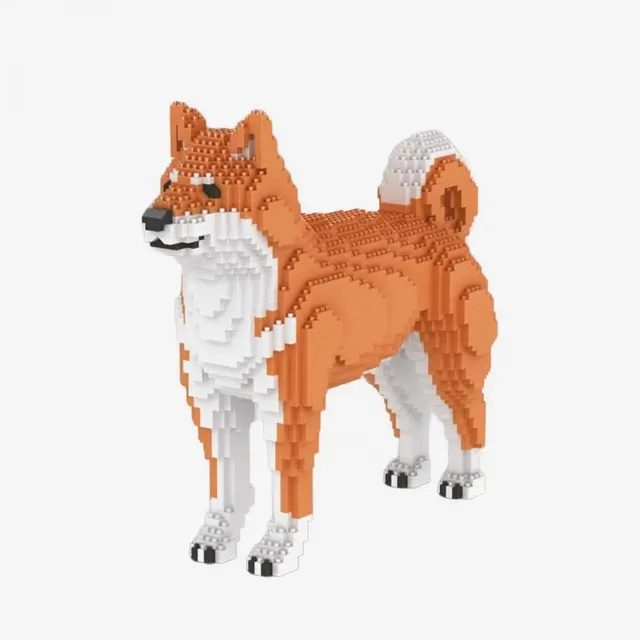bluebrixx-shiba-inu-diamond-blocks-displaymodell-2376-bausteine image 1
