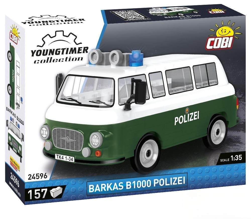 cobi-24596-barkas-b1000-polizei-youngtimer-klemmbaustein-set image 1