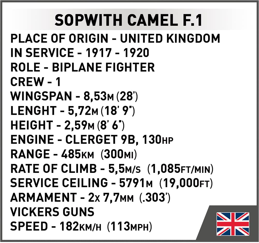 cobi-2987-sopwith-camel-f-1-doppeldecker-bausatz-1-32 image 6