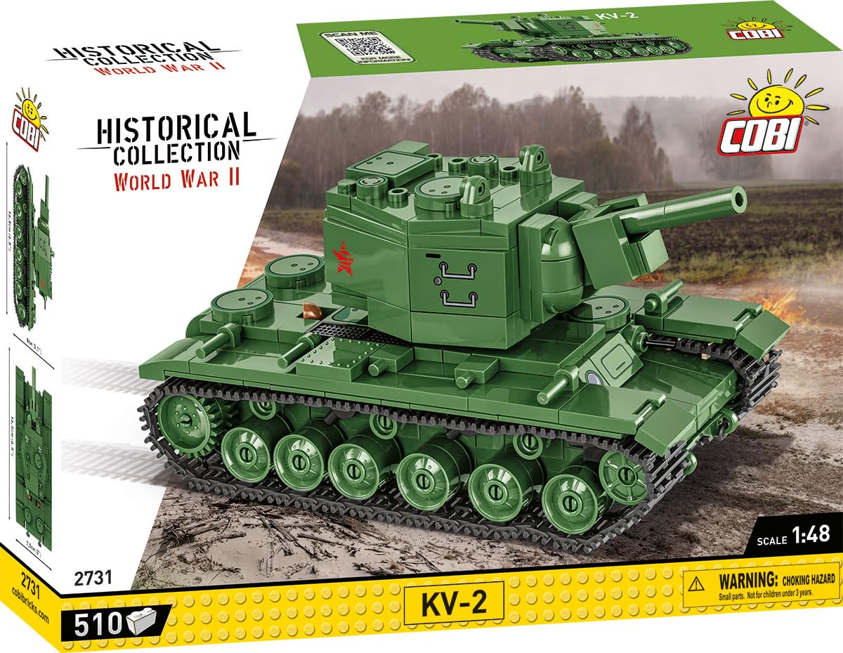 cobi-2731-kv-2-schwerer-panzer-bausatz-510-teile image 2