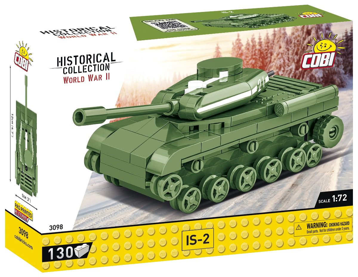 cobi-historical-collection-3098-is-2-schwerpanzer-130-teile-ma-stab-1-72 image 2