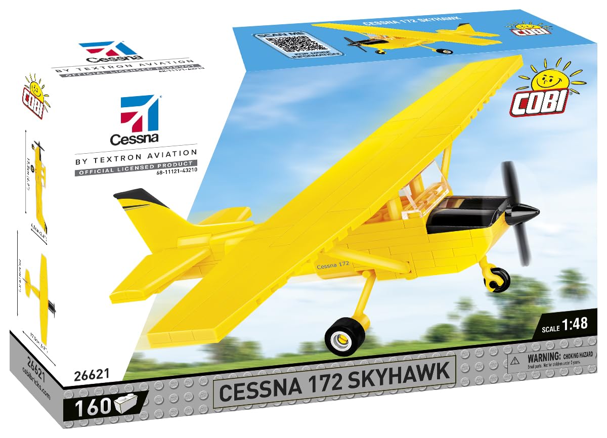 cobi-26621-cessna-172-skyhawk-gelb-160-teile-ma-stab-1-48 image 2