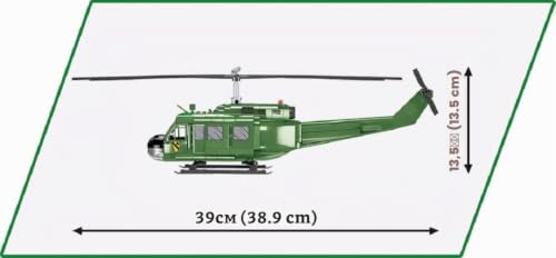 cobi-2423-bell-uh-1-huey-iroquois-vietnam-war-hubschrauber-bausatz-1-32 image 4