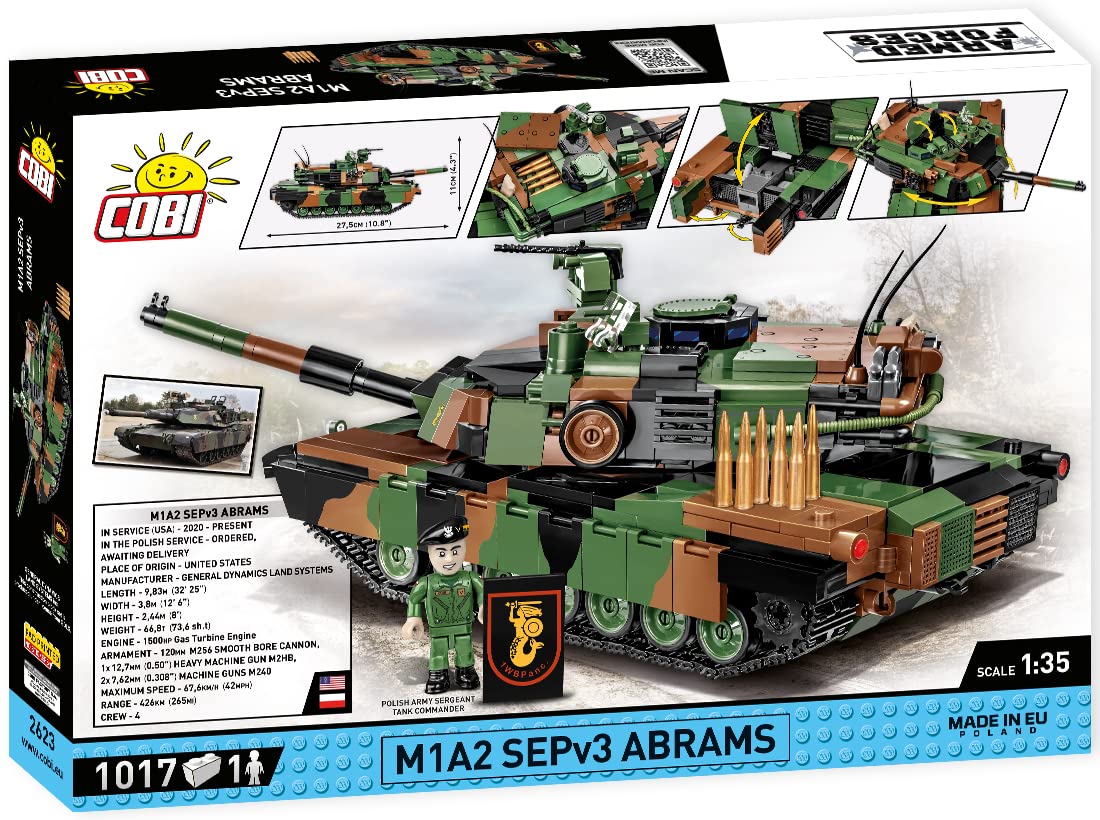 cobi-2623-m1a2-sepv3-abrams-kampfpanzer-bausatz-1-35 image 2