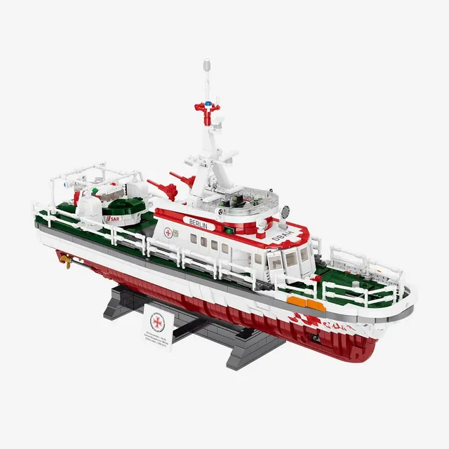 bluebrixx-pro-dgzrs-seenotrettungskreuzer-1-50-3094-klemmbausteine image 1