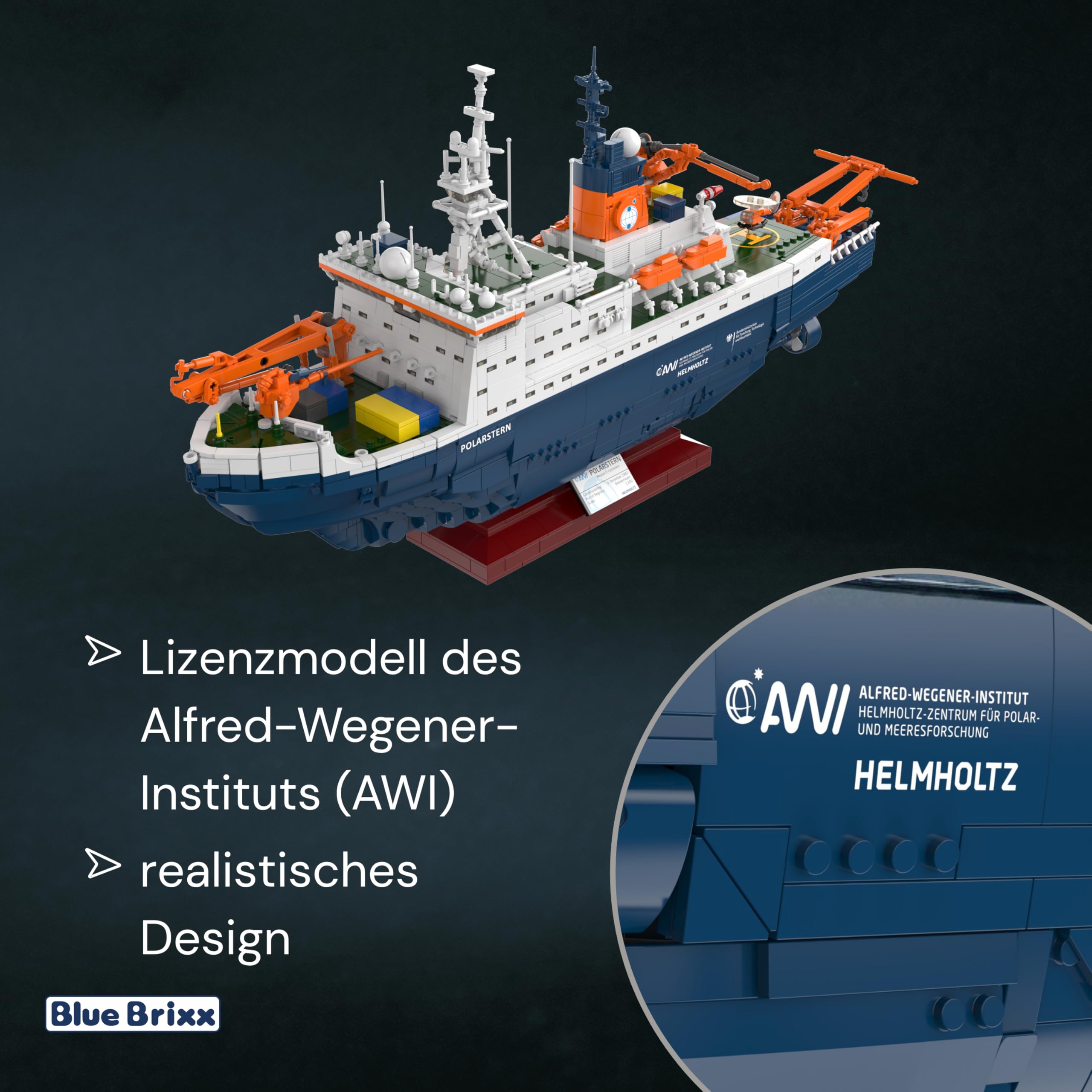 bluebrixx-pro-awi-forschungseisbrecher-polarstern-3722-teile-displaymodell image 4