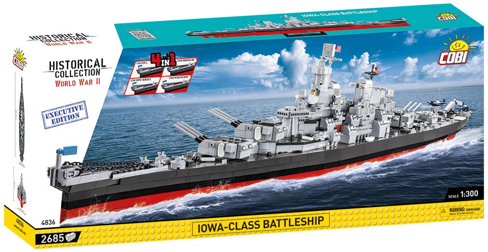 cobi-4836-schlachtschiff-iowa-klasse-executive-edition-bauset image 2