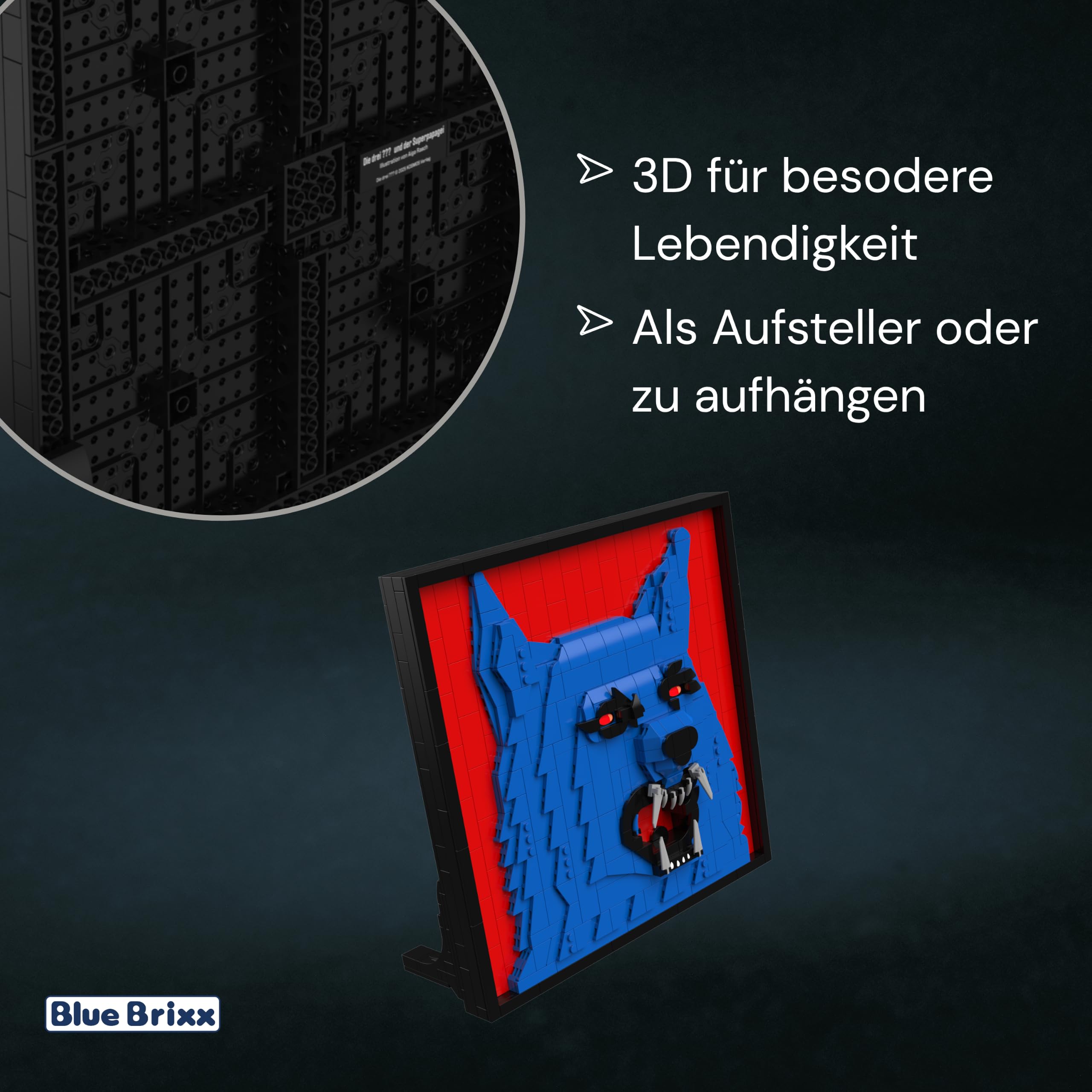 bluebrixx-pro-die-drei-3d-bild-der-karpatenhund-717-klemmbausteine image 3