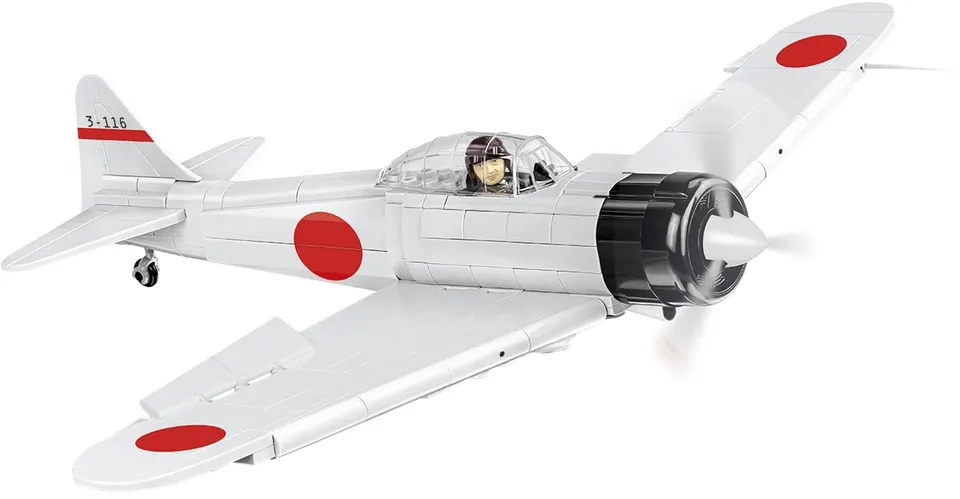 cobi-5729-mitsubishi-a6m2-zero-sen-kampfflugzeug-historical-collection-wwii-ma-s image 1