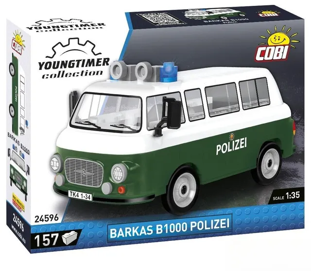 cobi-24596-barkas-b1000-polizei-youngtimer-klemmbaustein-set image 1