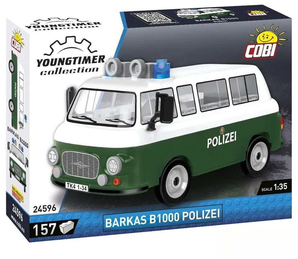 cobi-24596-barkas-b1000-polizei-youngtimer-klemmbaustein-set image 1