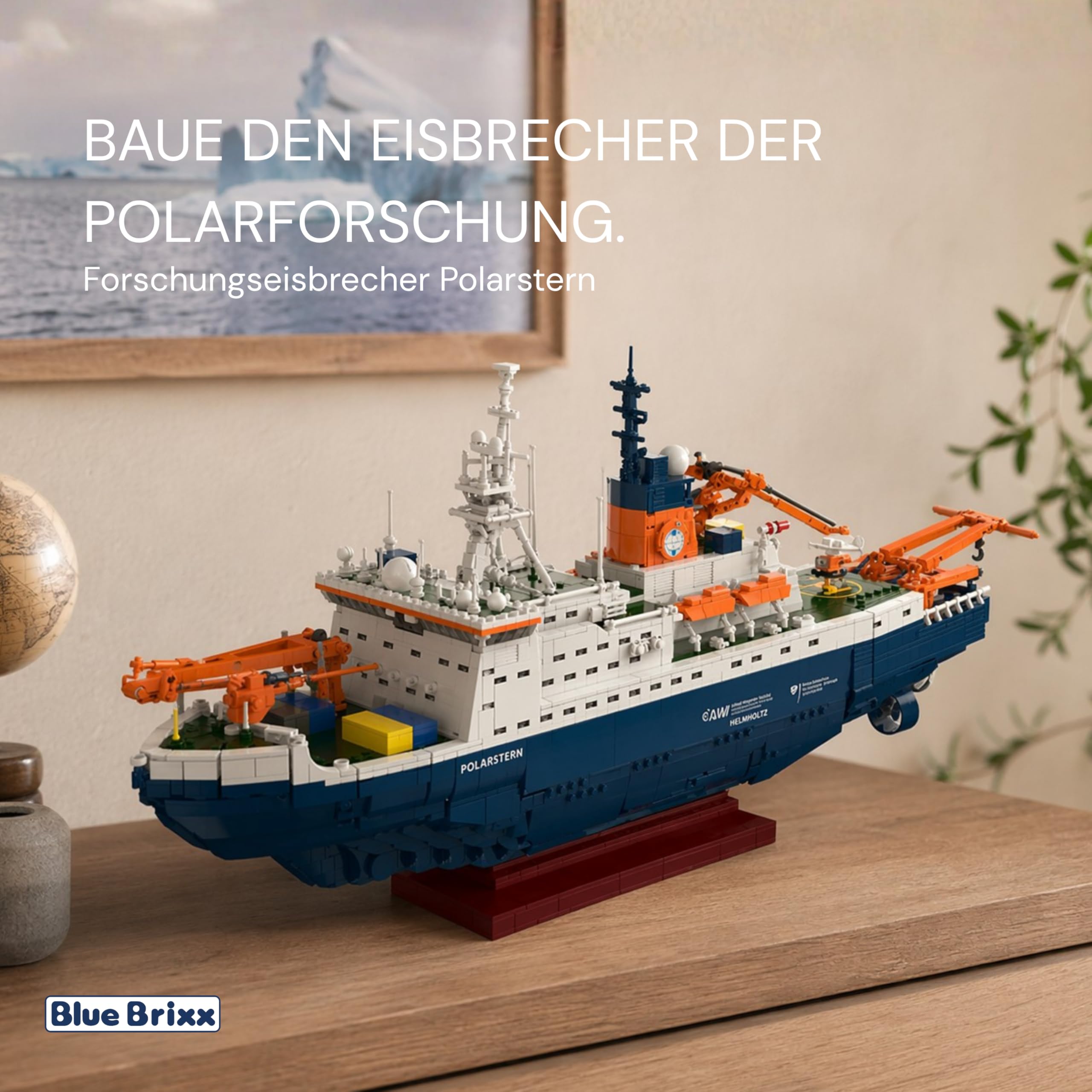 bluebrixx-pro-awi-forschungseisbrecher-polarstern-3722-teile-displaymodell image 5